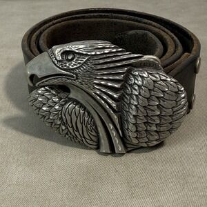 Eagle Vintage 1995 Rare Biker Belt Buckle EJC 95 Made in USA Boho Western